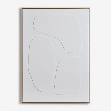 Hand Painted Decorative Painting With Helvon Relief 100 X 140 Cm & A - Sklum