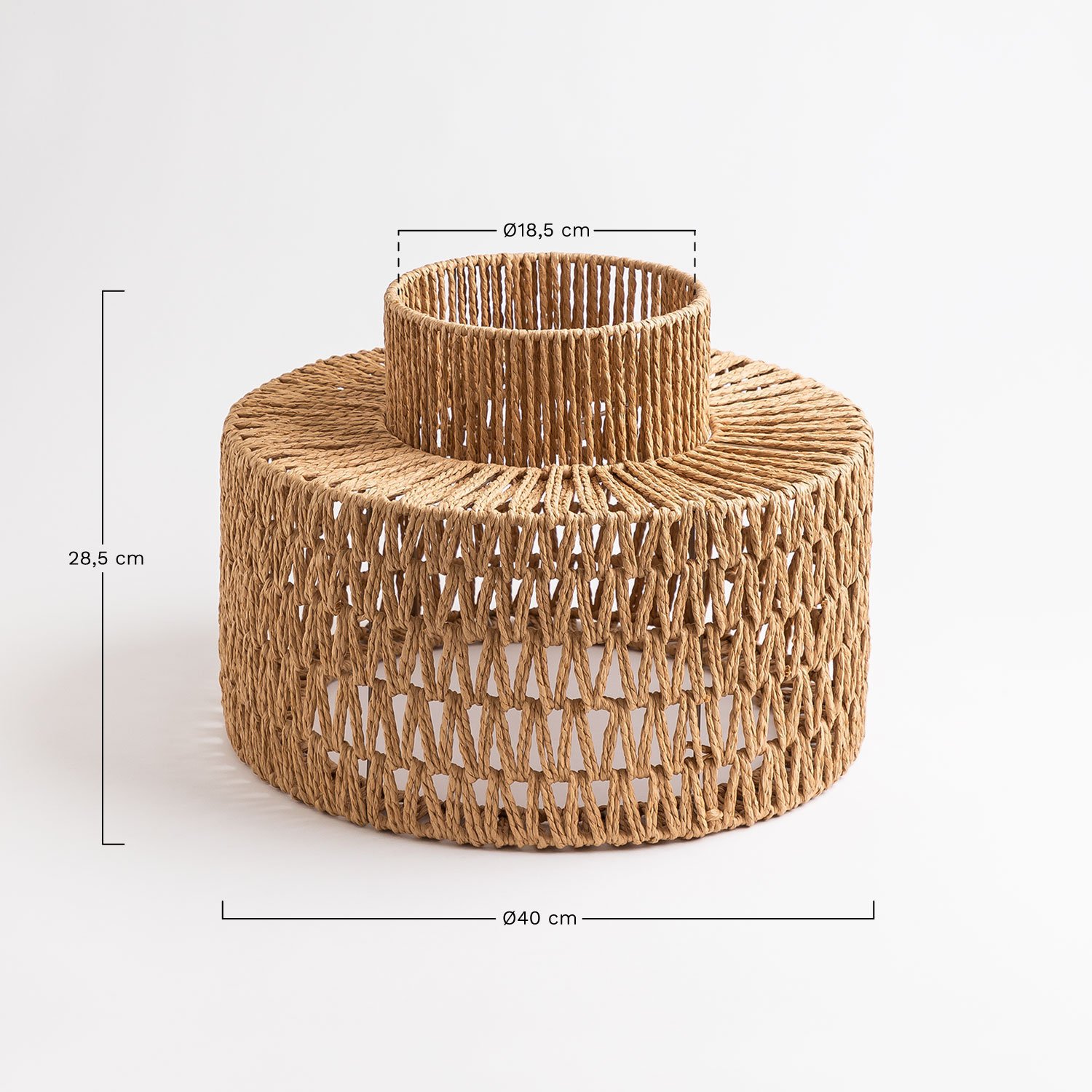 Braided Paper Lampshade Kiara , medidas