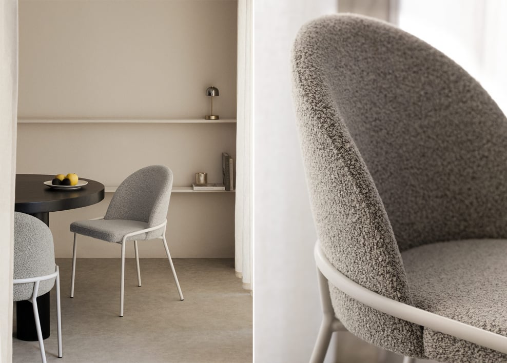 Grolet upholstered dining chair
