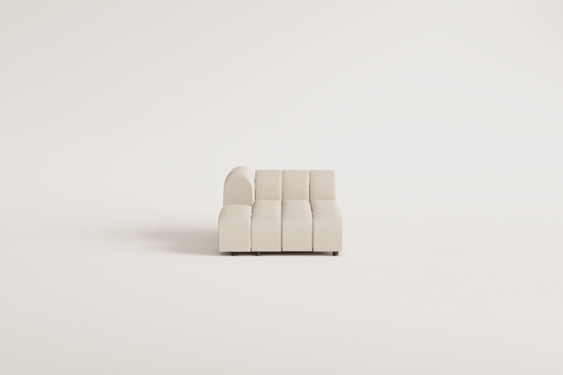 Left chaise longue module for Eliot modular sofa