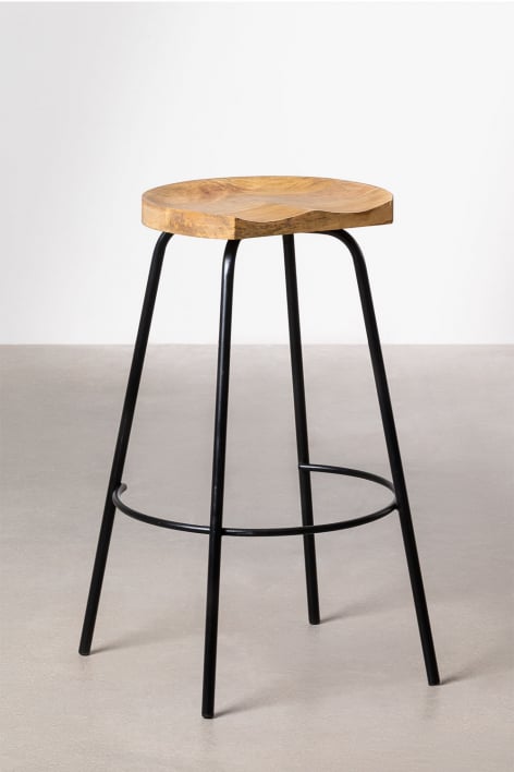 High stool 75 cm in Darcko wood