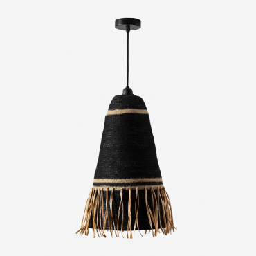 Zoe Pendant Ceiling Lamp Black & Black Ø30 Cm - ↑55 Cm Zoe - Sklum