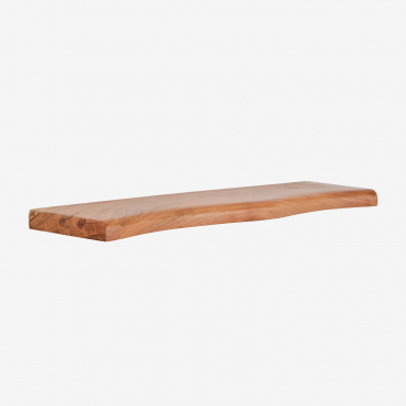 Yago Acacia Wood Wall Shelf Acacia Brown - Sklum