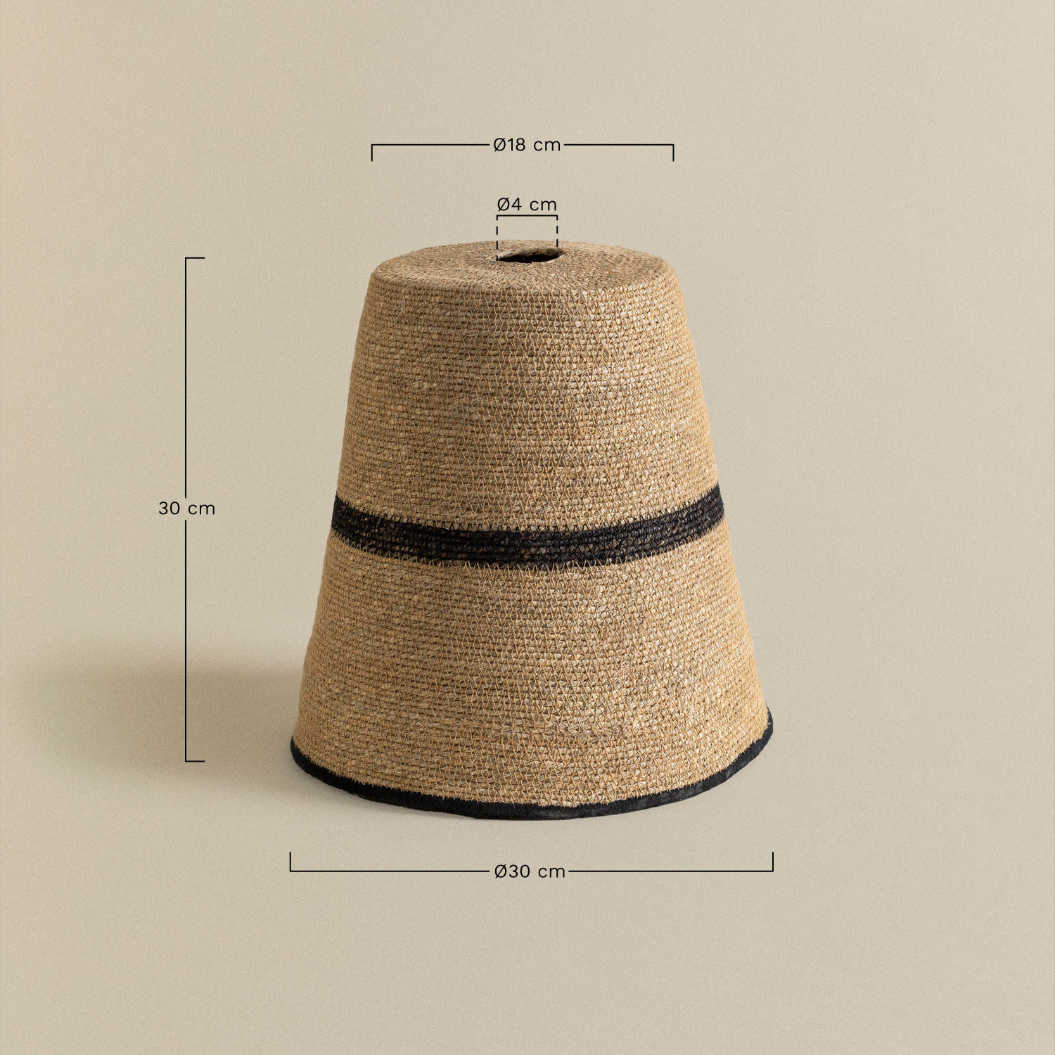 Lampshade Karyse, medidas