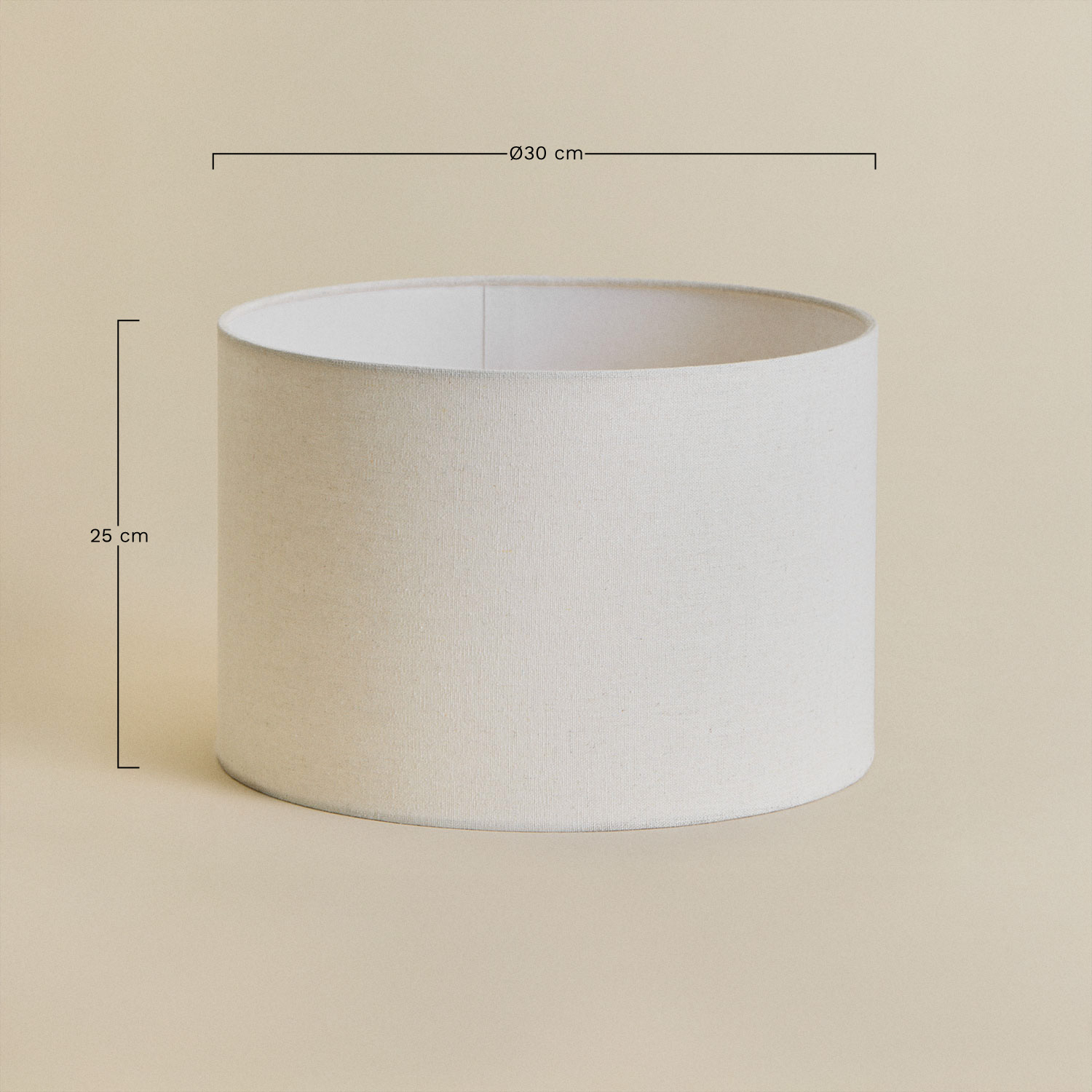 Arlina fabric lampshade, medidas