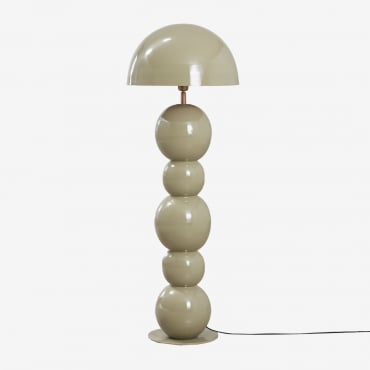 Boulia Iron Floor Lamp Green Sage & ↑115 Cm - Sklum