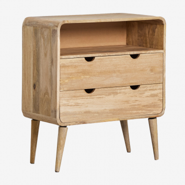 Yulara Mango Wood Chest Of Drawers Natural - Sklum