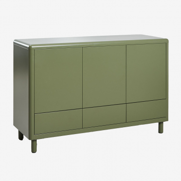 Michigan Steel Sideboard Deep Olive Green - Sklum