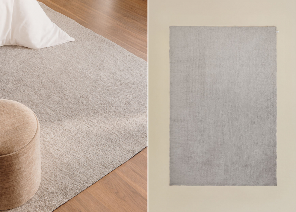 Rectangular rug 160x230 cm in light grey Duero - Light Grey