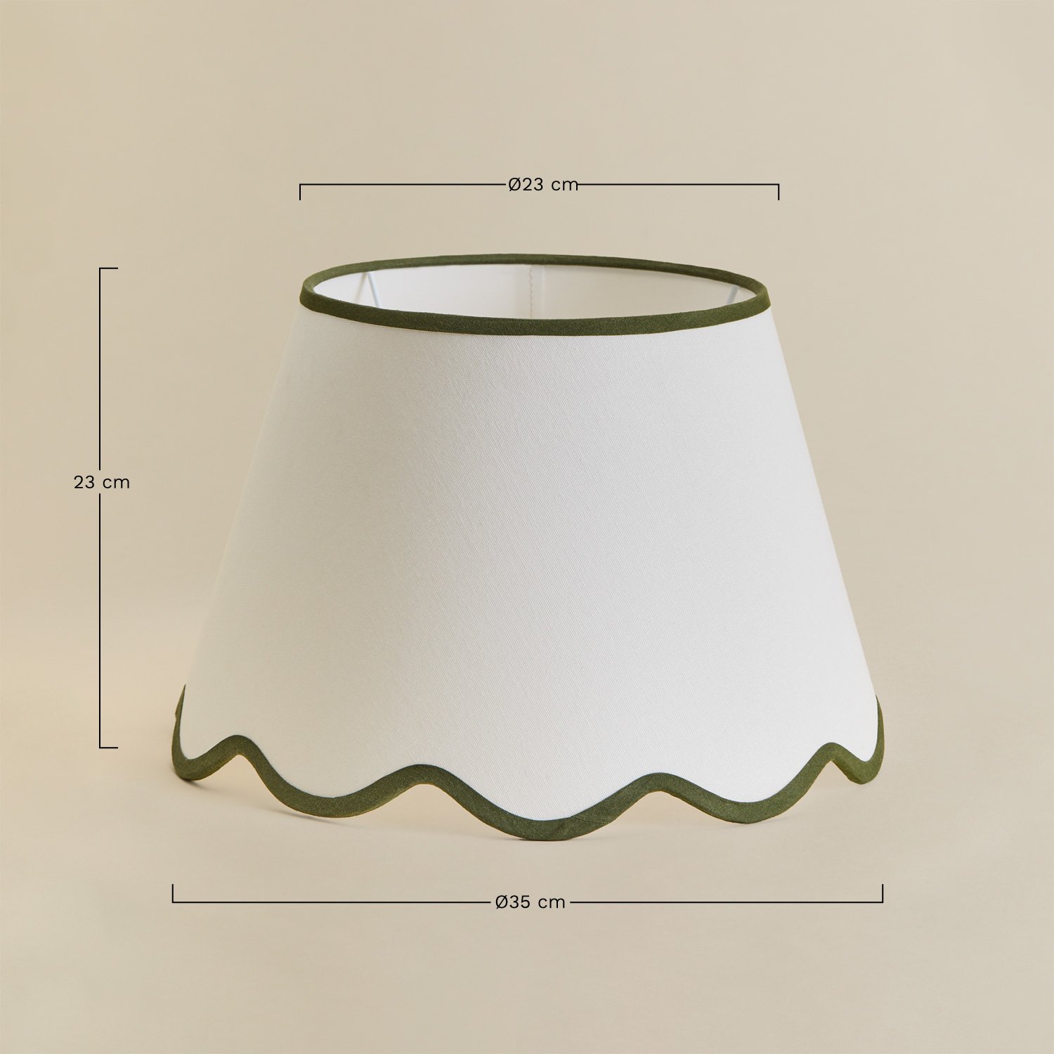 Berne lamp shade, medidas