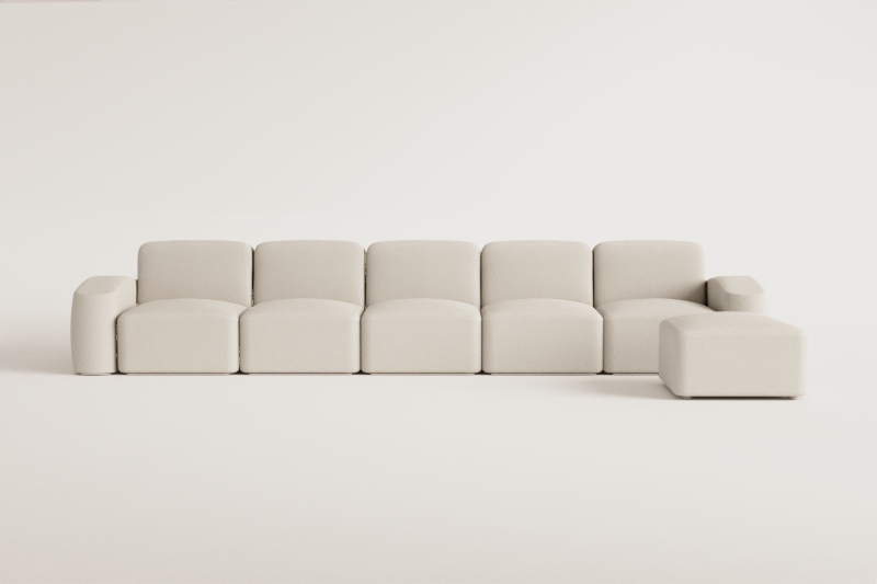 Bastian 5-piece modular sofa and ottoman