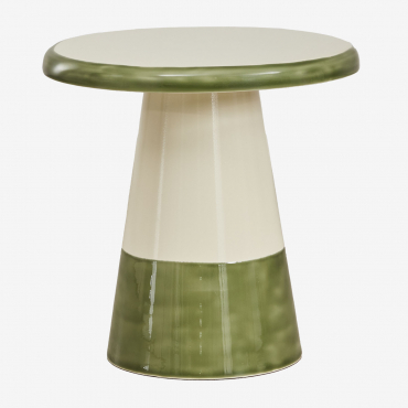 Pack Of 2 Marcela Round Iron Nightstands Ø50 Cm - Sklum