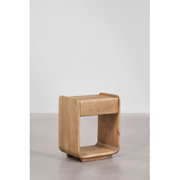 Pack of 2 bedside tables with drawer 40x30 cm in Tinsley wood - SKLUM