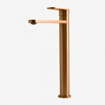 Alameda Brass Basin Tap Yellow Rose Gold & ↑30 Cm - Sklum