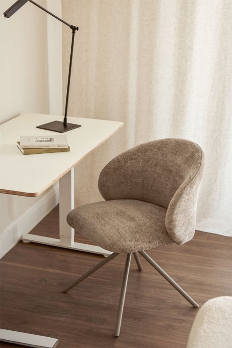 Gryon upholstered swivel office chair