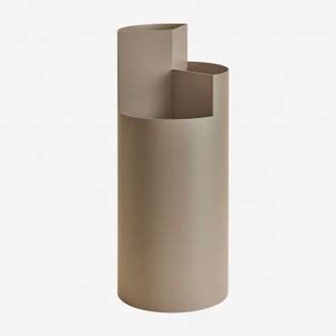 Giovanni Steel Umbrella Stand Moka Brown - Sklum