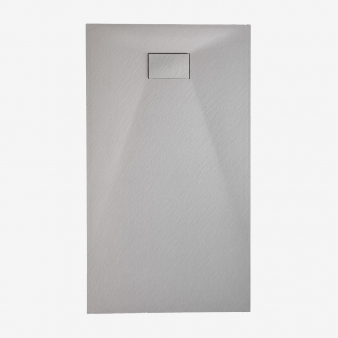 Soho Rectangular, Non-slip, Extra-flat Smc Resin Shower Tray Light Grey & 120 X 70 Cm - Sklum