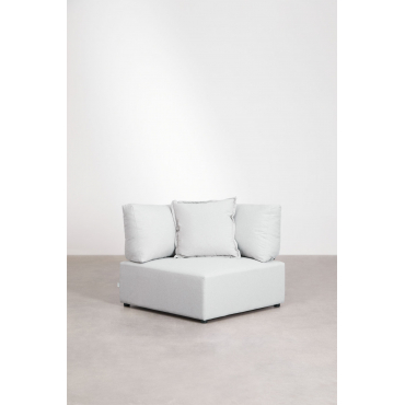 Corner Module For Kata Modular Sofa Fabric Cream Beige - Sklum
