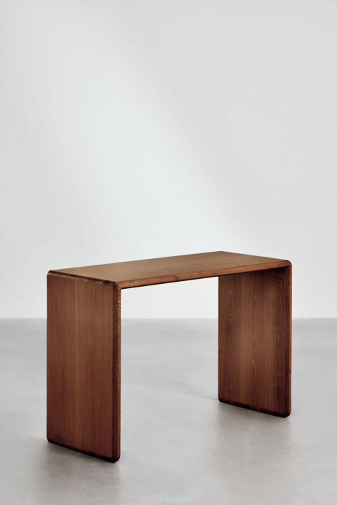 Treveris wooden hallway console - Brown Chestnut