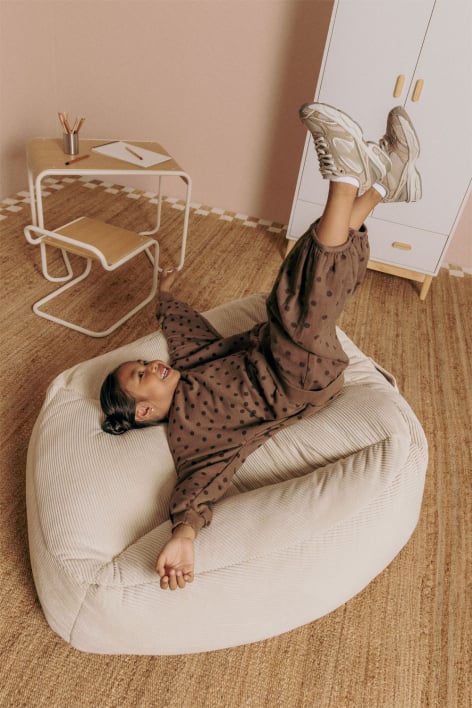 Thiago upholstered pouf armchair