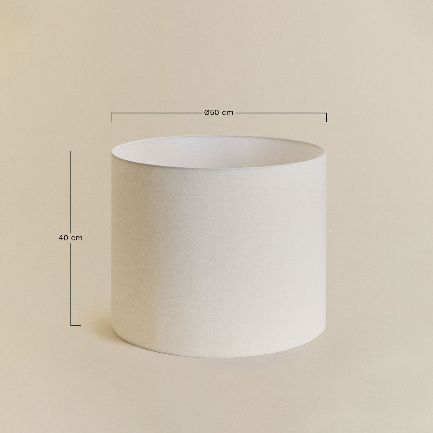 Arlina fabric lampshade, medidas