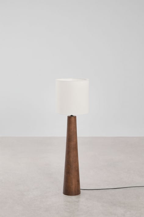 Malva mango wood floor lamp