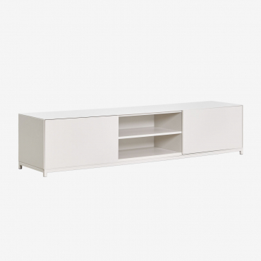 Kivora Mdf Tv Cabinet Gardenia White & ↔︎ 180 Cm - Sklum
