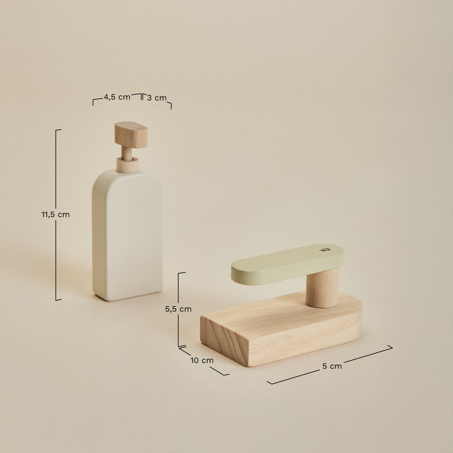 Glenn Kids Wooden Washing Machine, medidas