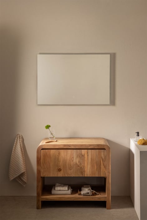 Vacry wooden bathroom furniture set - Acacia Brown