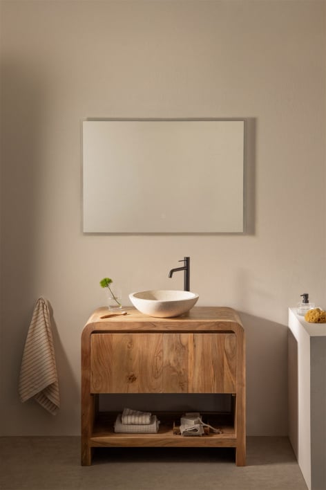 Vacry wooden bathroom furniture set - Acacia Brown
