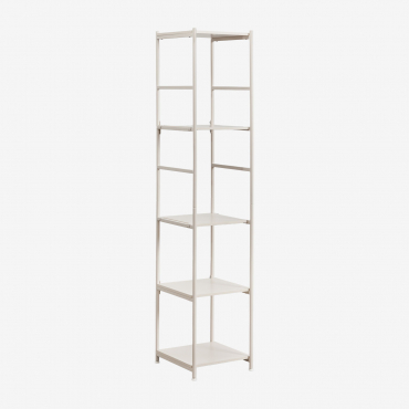 Elviah Iron Shelf Gardenia White - Sklum
