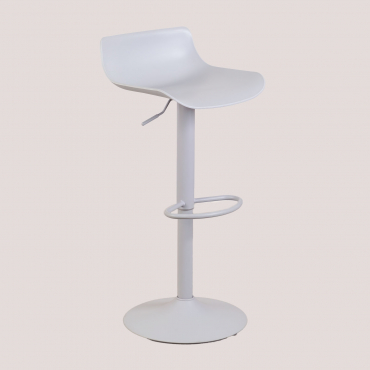 Pack Of 2 Arjenn Adjustable High Stools Light Grey - Sklum