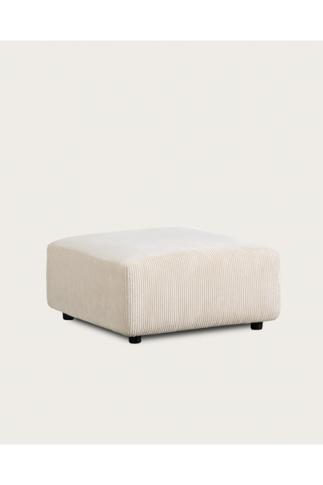 Square pouf 85x85 cm upholstered Bruna