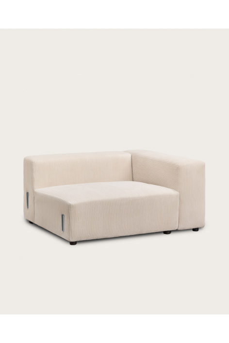 Right corner module 135x113 cm with high armrest for Bruna modular sofa