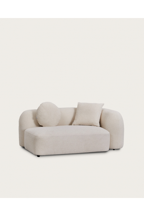Right 2-seater corner module for modular sofa in Coco chenille