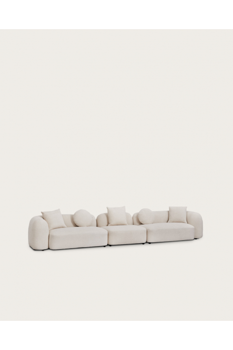 3-piece modular sofa in Coco chenille