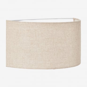 Kiraz Linen Wall Light ↔︎ 35 X ↑20 Cm & Linen Beige Cream - Sklum