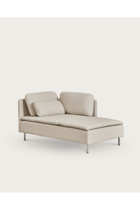 Right chaise longue module with armrests for Oriol modular sofa