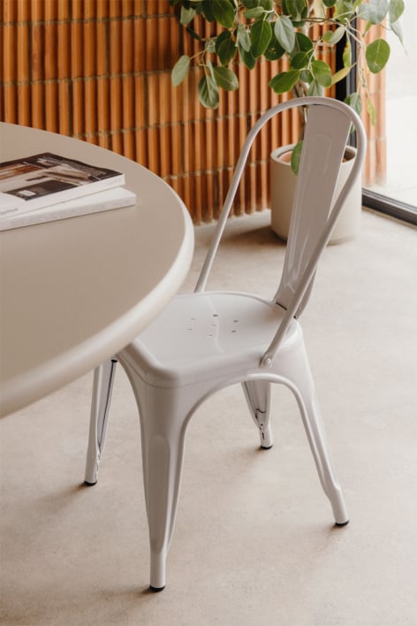 Lix stackable dining chair - White