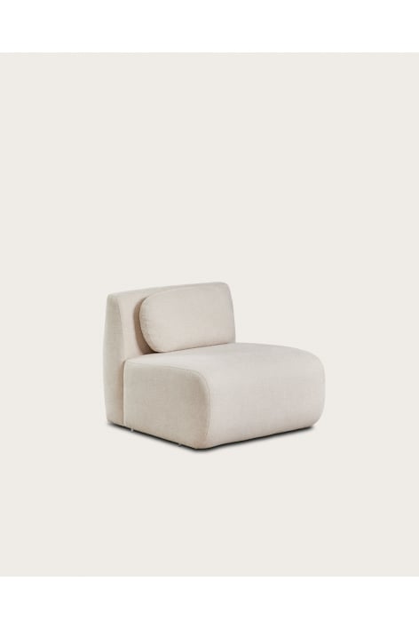 Central module for modular sofa in Coquette chenille