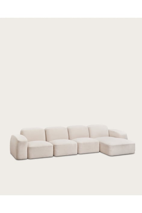 Bastian 4-piece right-sided chaise longue modular sofa