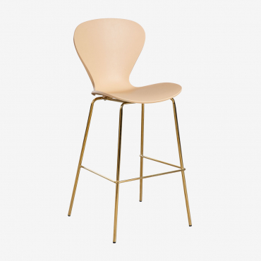 On A High Stool. ↑75 Cm & Golden & Wheat Brown Polypropylene & Polypropylene - Sklum