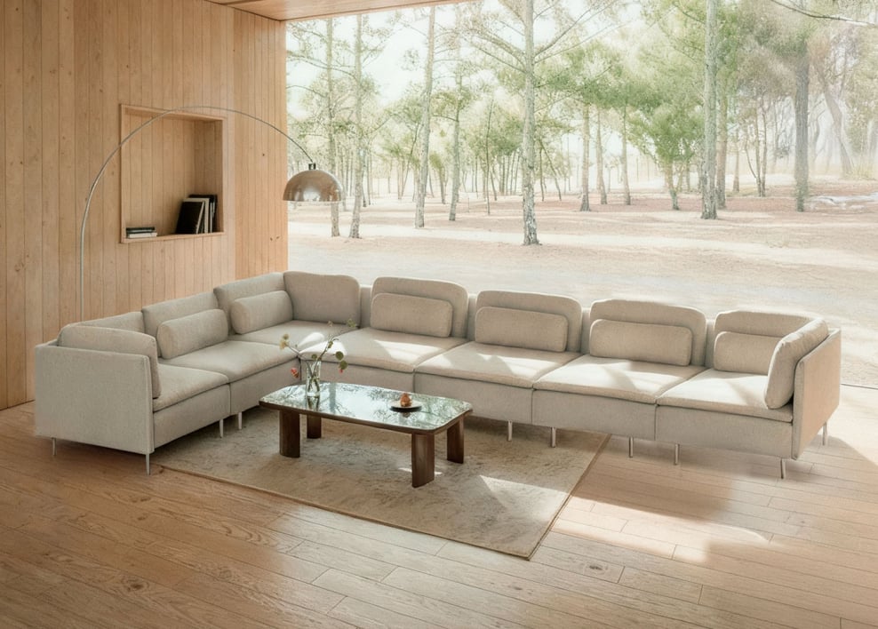 Oriol 7-piece modular corner sofa