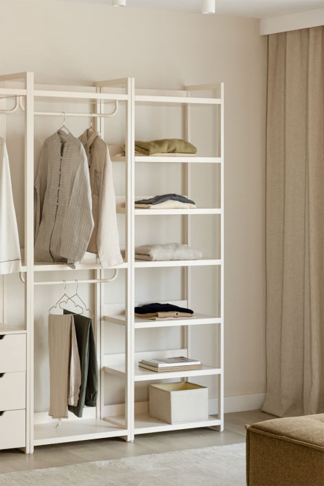 Velunis 60x200 cm iron shelving unit