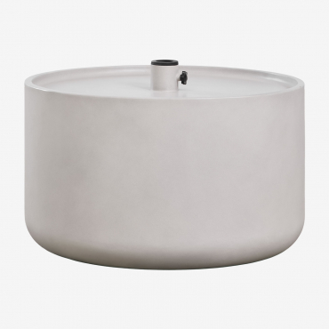 Round Umbrella Base Ø60 Cm In Darwys Cement Light Grey - Sklum