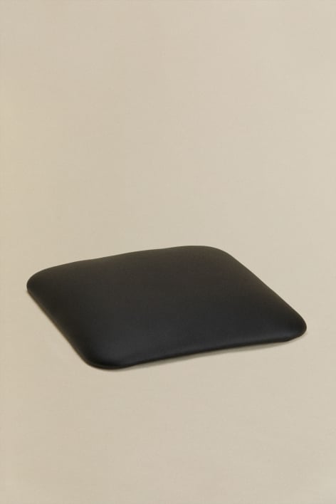 Black faux leather cushion for stool Lix