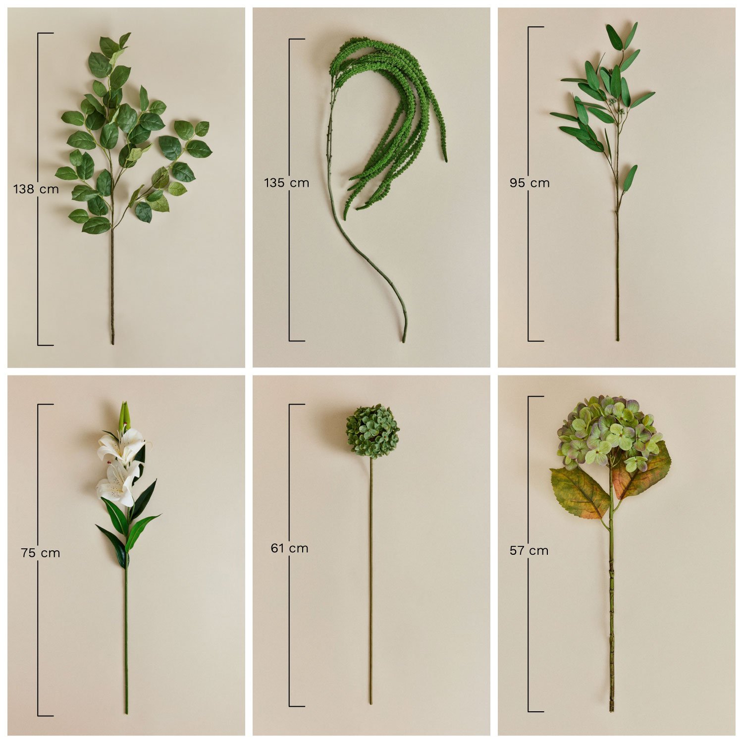 Agavriel decorative bouquet, medidas