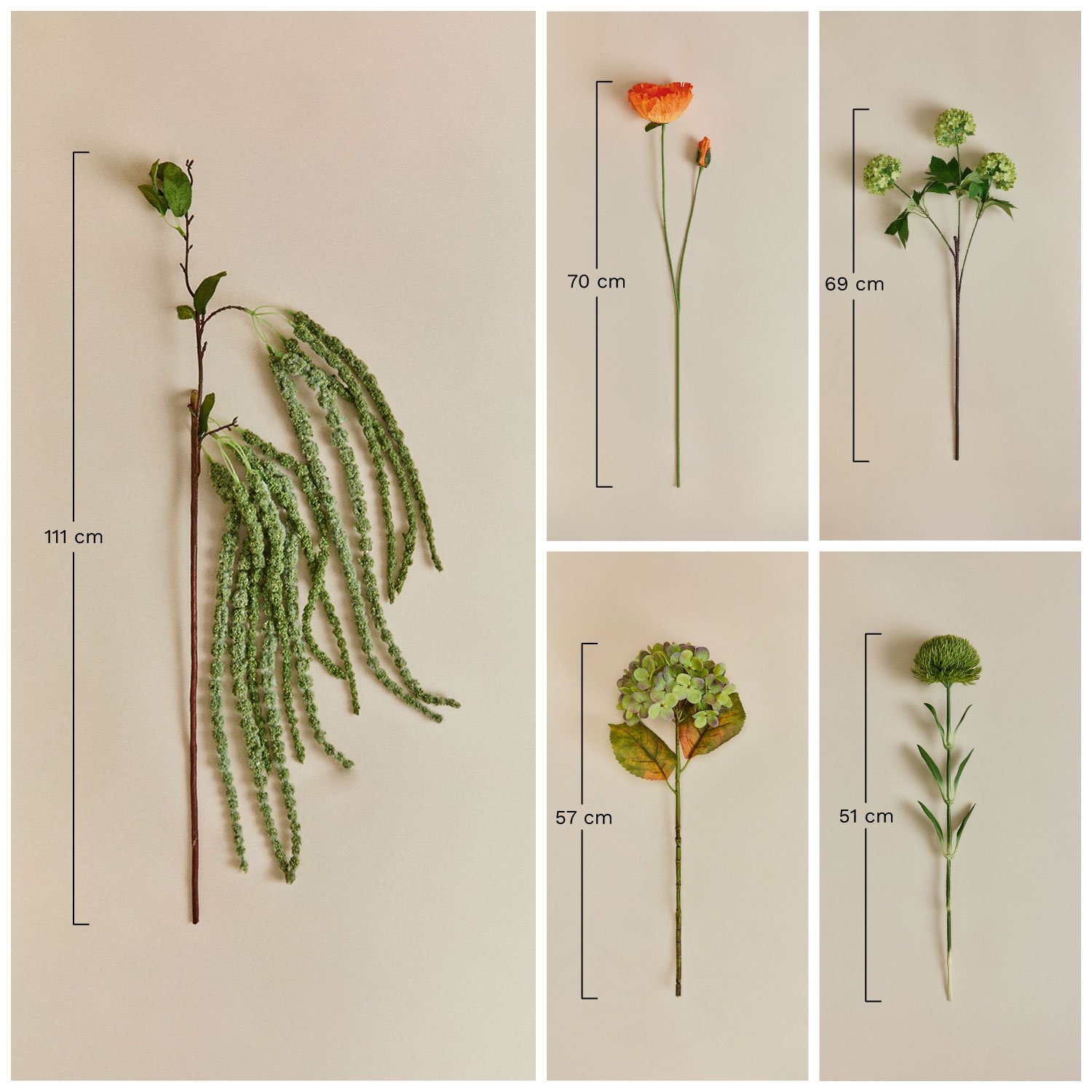 Myrith decorative bouquet, medidas