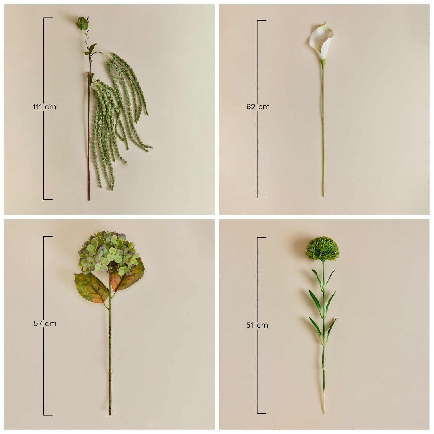 Arlunar decorative bouquet, medidas