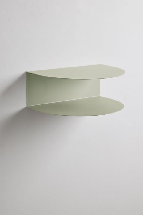 Taifa floating steel nightstand - Green Khaki